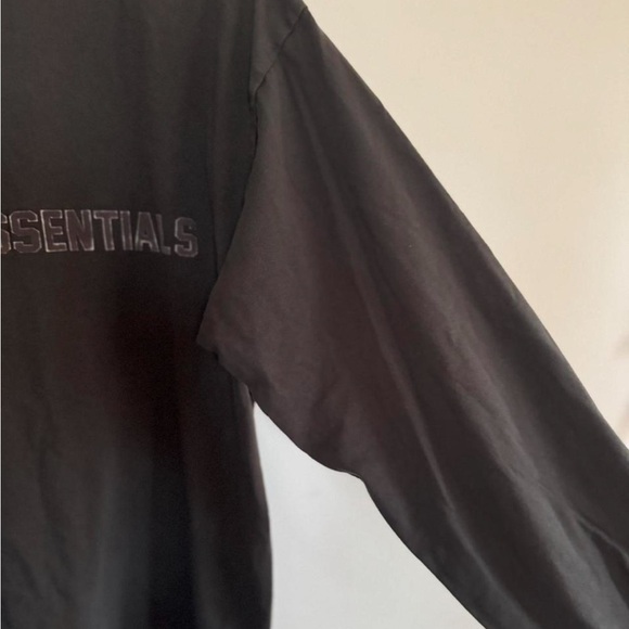 Essentials Charcoal Men's mock neck long sleeve - Picture 2 of 8